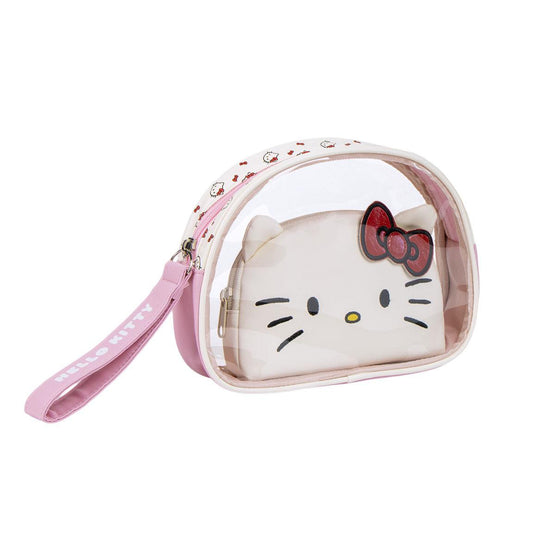 Hello Kitty Reisefreunde Kulturbeutel Damen Toilettentasche & Kosmetiktasche für Urlaub und Alltag