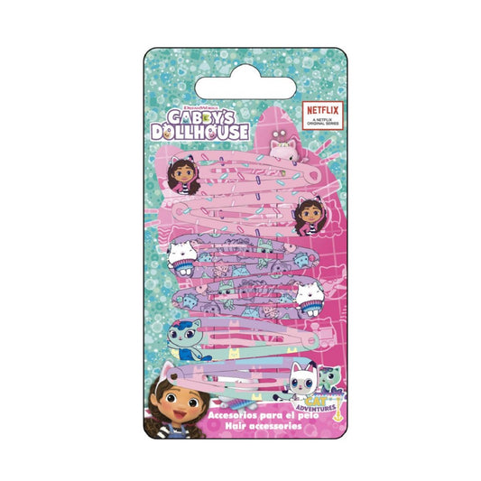 Gabby’s Dollhouse Haarspangen Set 6 bunte Clips für Kinder & Mädchen
