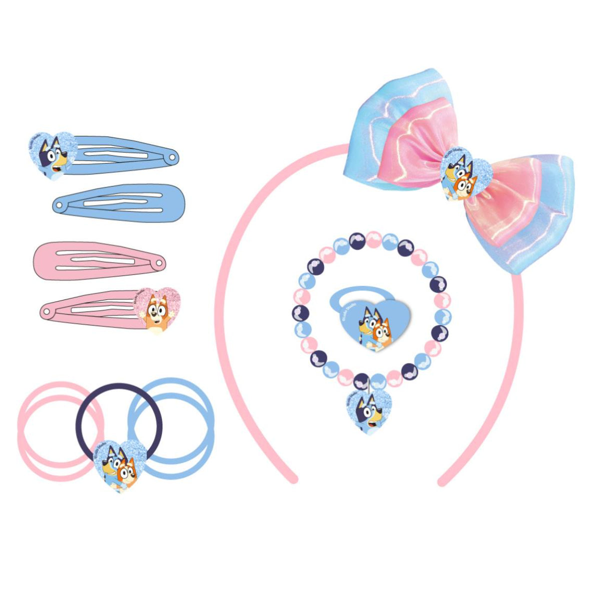 Bluey 3D Haar-Accessoire Kinder Haarband für Kindergarten & Freizeit