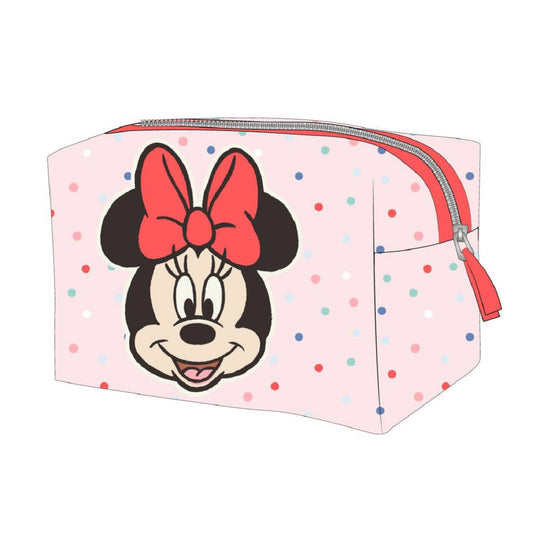 Disney Minnie Mouse Kulturtasche für Kinder Kosmetiktasche 7,5×10×18 cm aus Kunstleder