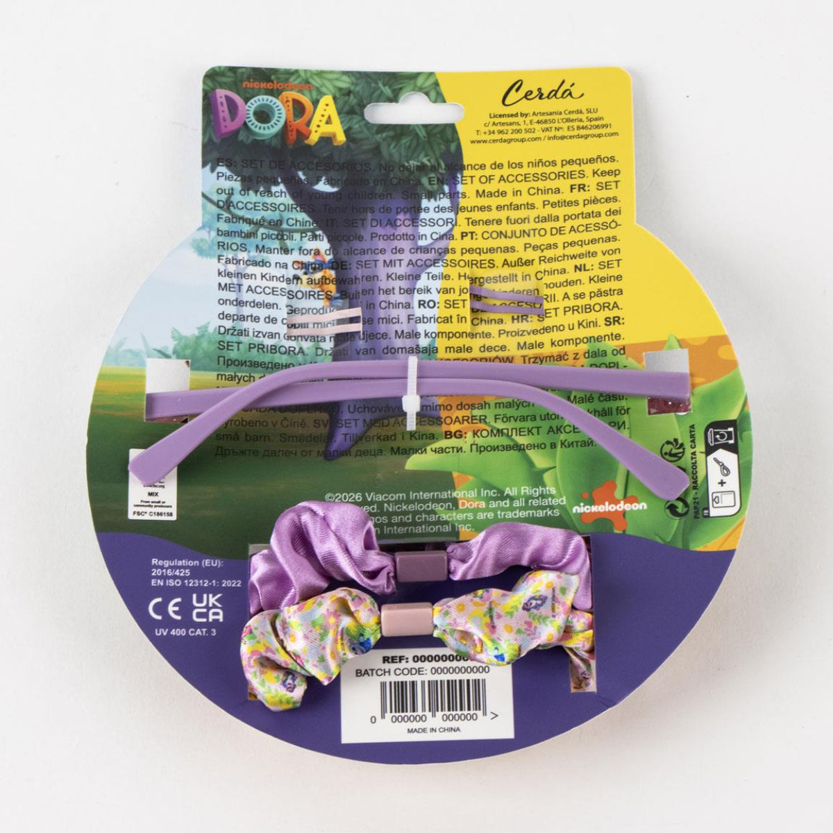 Dora die Entdeckerin Kinder Beauty Set mit Sonnenbrille Accessoire Set für Spiel und Verkleidung