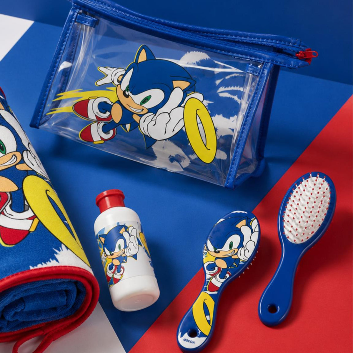 Sonic Kulturbeutel Kinder Waschbeutel Reise Tasche Zubehör 23 cm