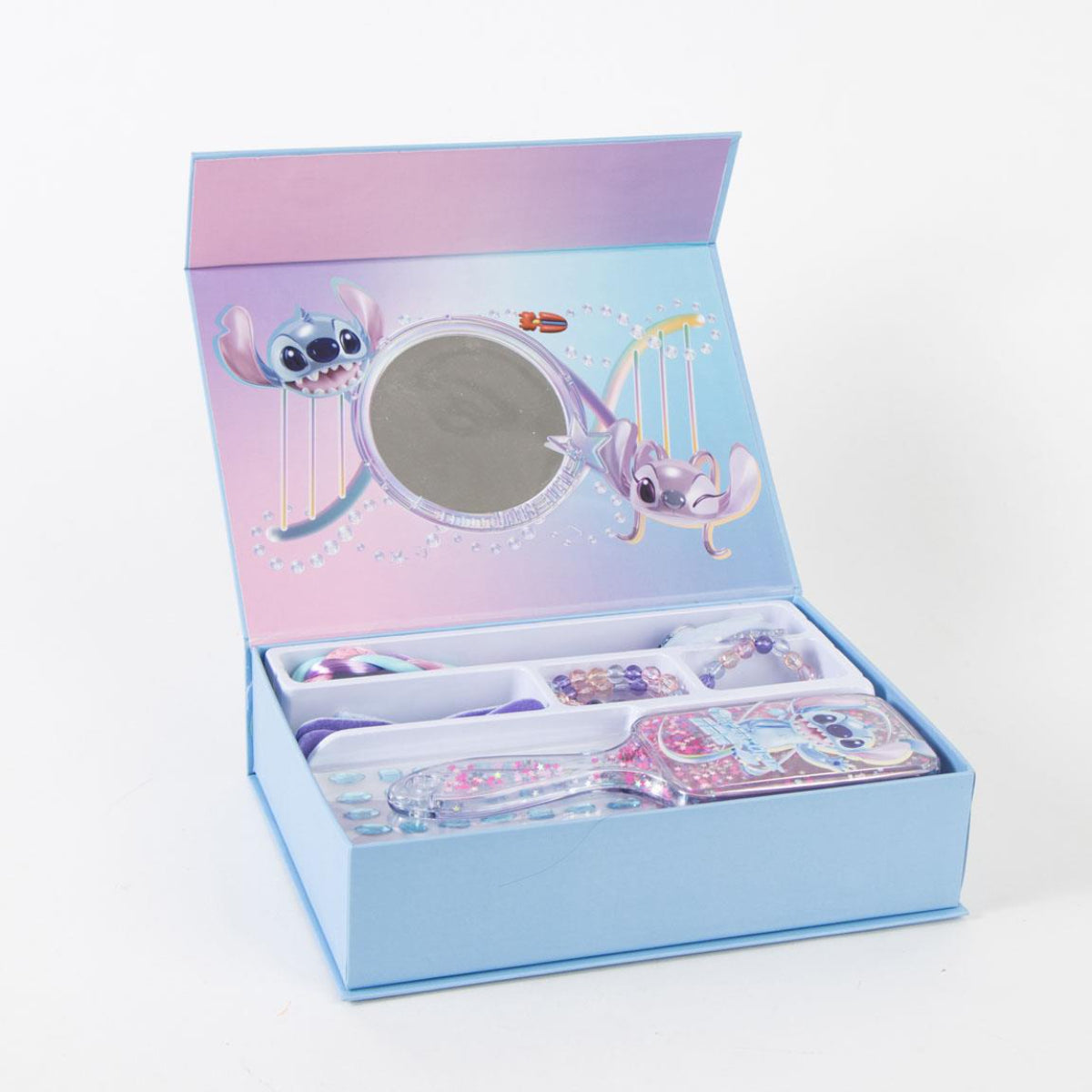 Disney Stitch Beauty Set Kinder mit Accessoires in praktischer Box für Zuhause Reisen und Spielen