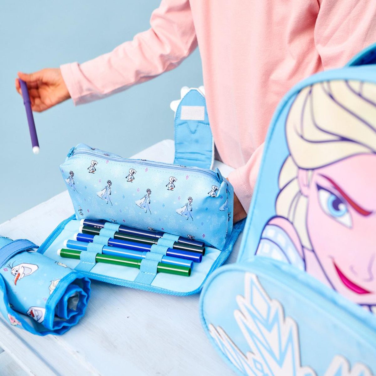 Disney Frozen Federmäppchen Schulmäppchen & Stiftemappe mit 3 Fächern