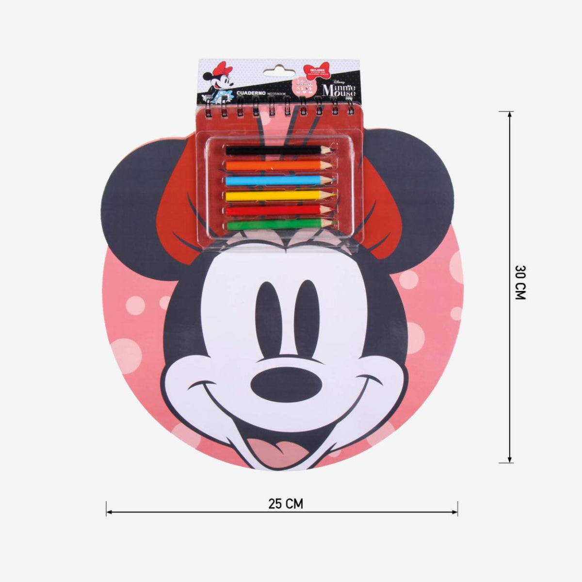Disney Minnie Maus Heft – Farbiges Notizheft & Schreibheft für Mädchen