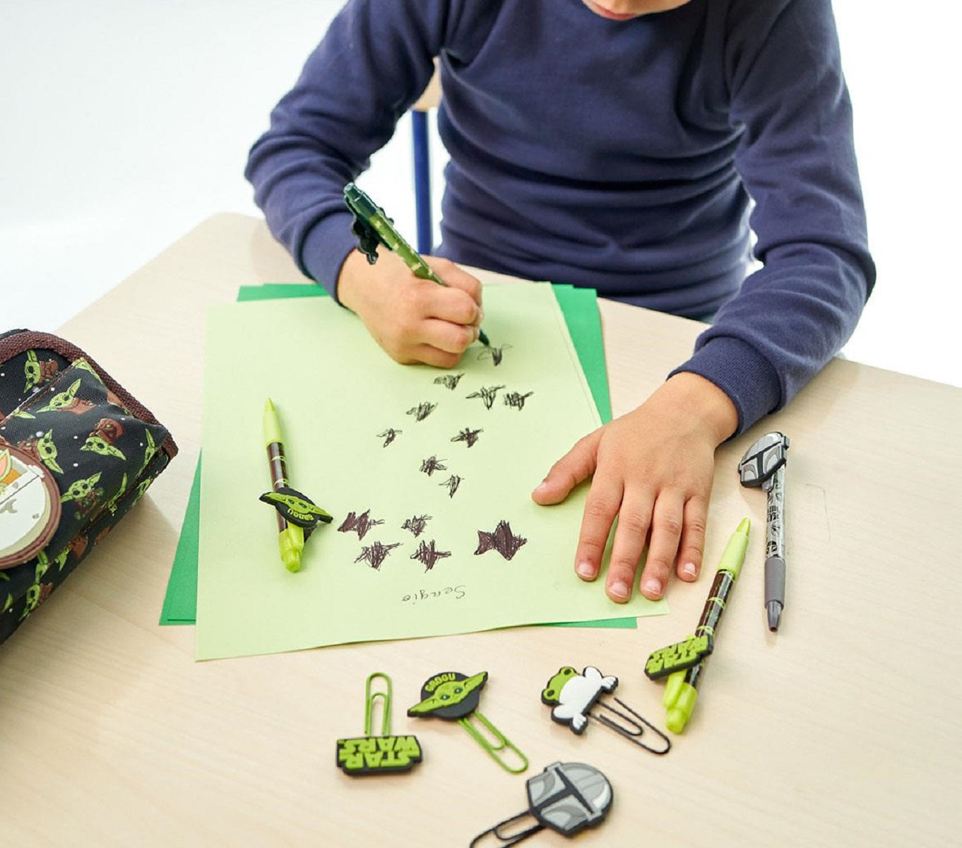 Star Wars Grogu Kugelschreiber – Schreibset für Schule & Büro (4 Stk.)