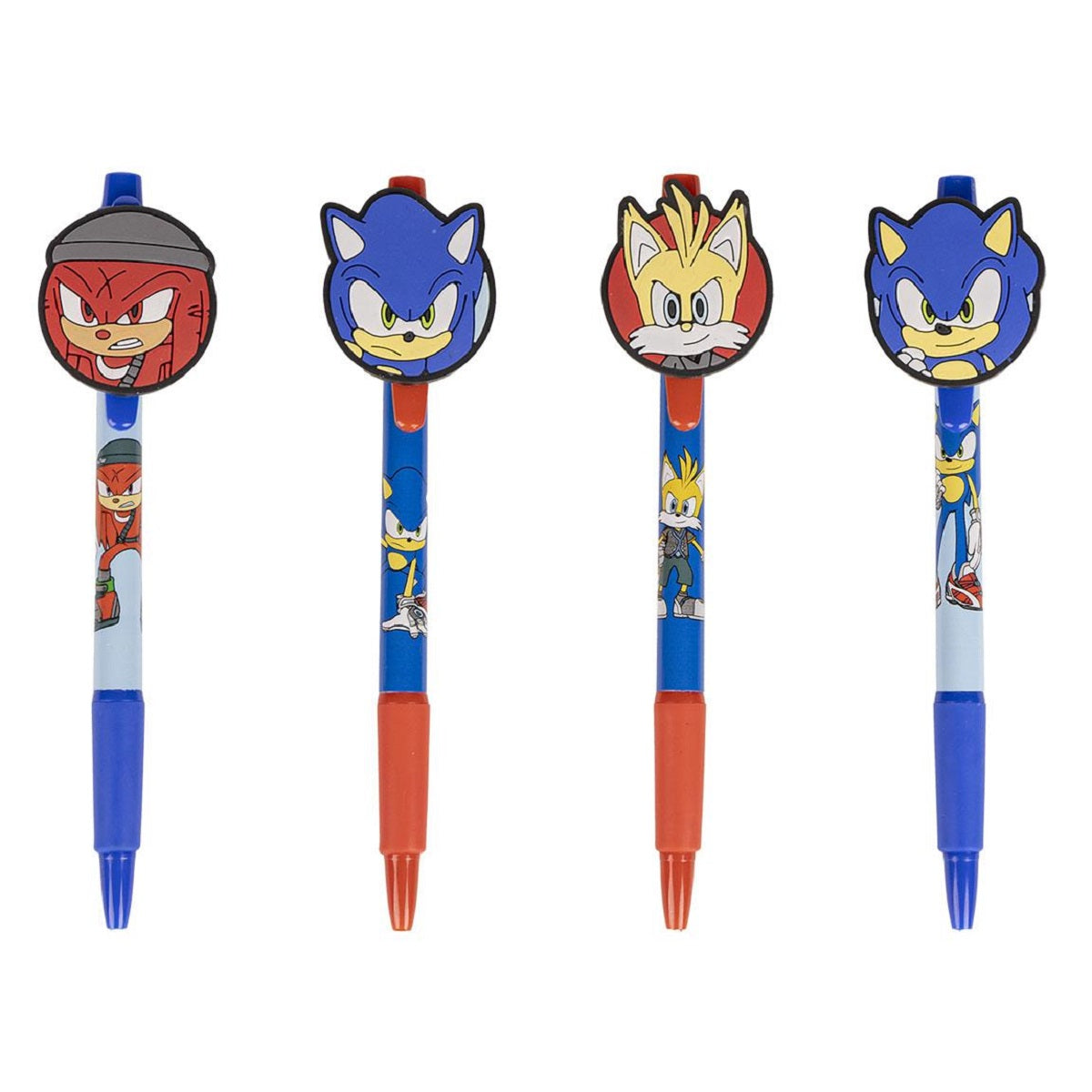 Sonic Prime Stifte-Set 4 Kugelschreiber mit coolen Sonic-Motiven