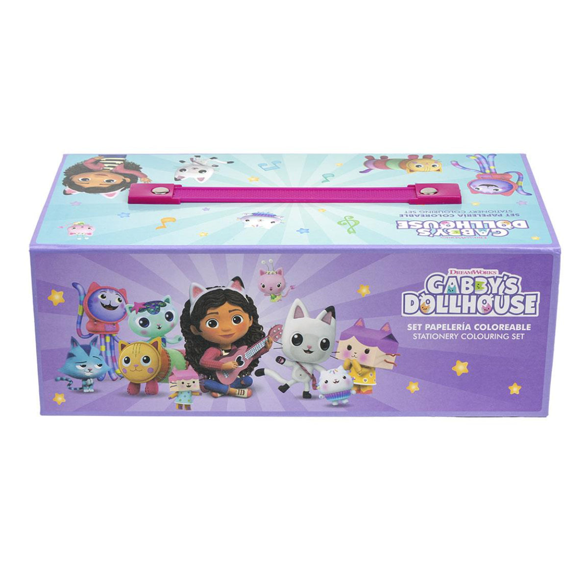 Gabby´s Dollhouse Kreativo Stationery Set für Kinder Geschenkset mit Buntstiften & Schreibzubehör