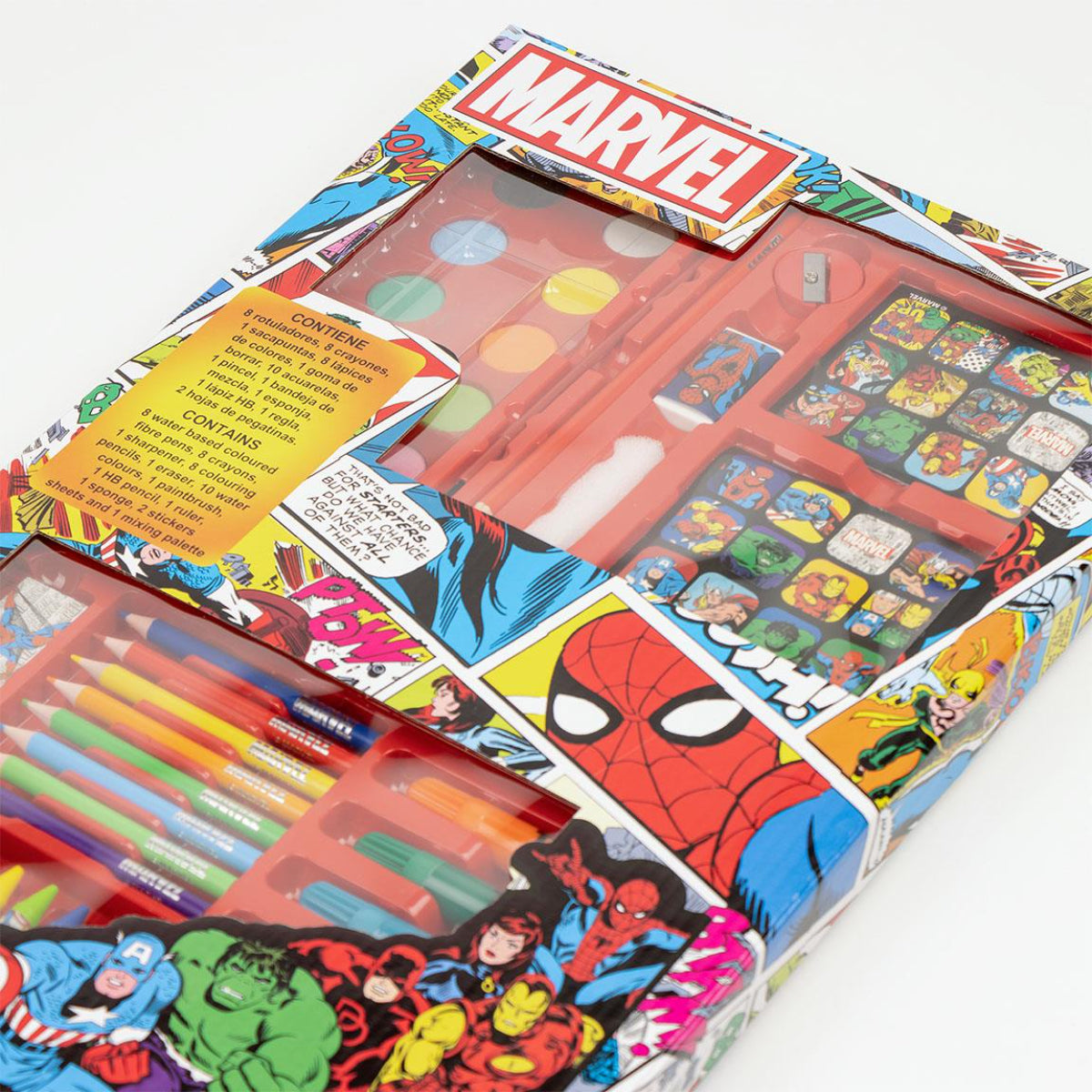 Marvel Schreibwaren- & Malset – Farbenfrohes Pastelfarben Set für kleine Künstler