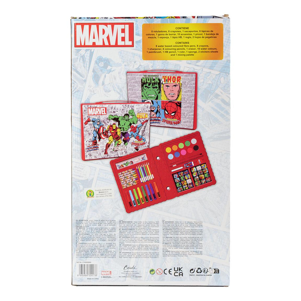 Marvel Schreibwaren- & Malset – Farbenfrohes Pastelfarben Set für kleine Künstler