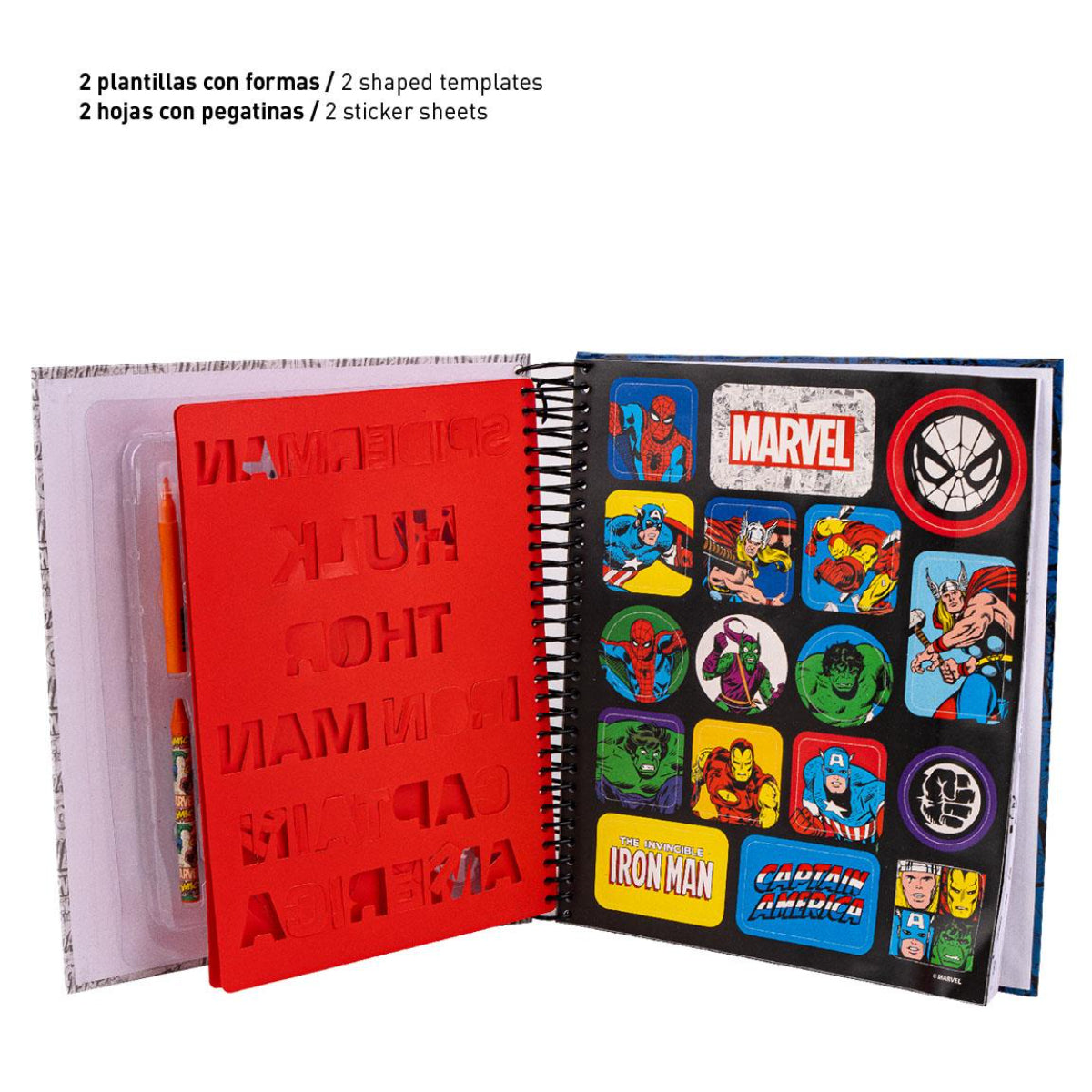 Marvel Kreativalbum für Kinder – Ausmal- & Beschäftigungsbuch mit Marvel Figuren