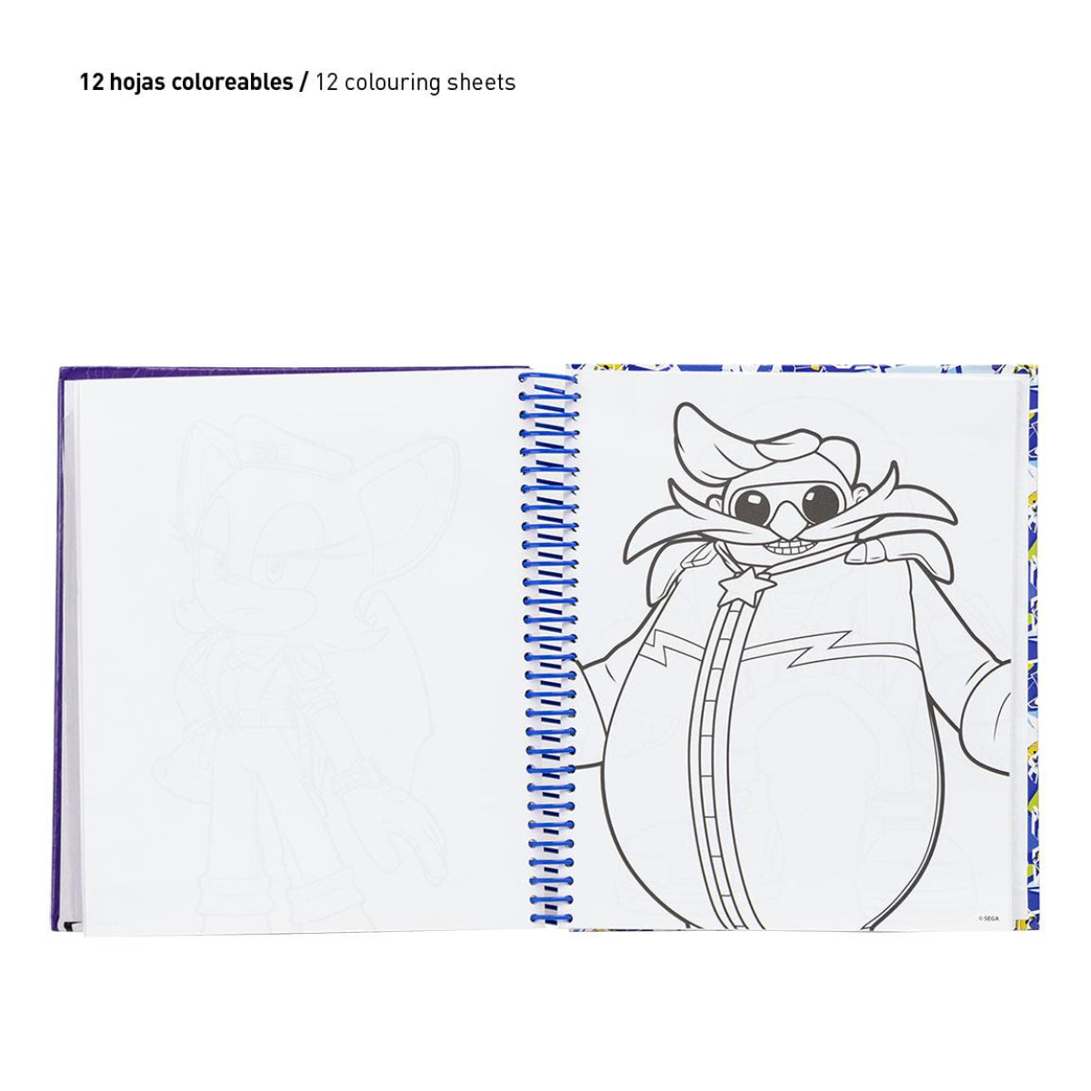 Sonic Kreativalbum für Kinder – Ausmal- & Beschäftigungsbuch mit Sonic Figuren
