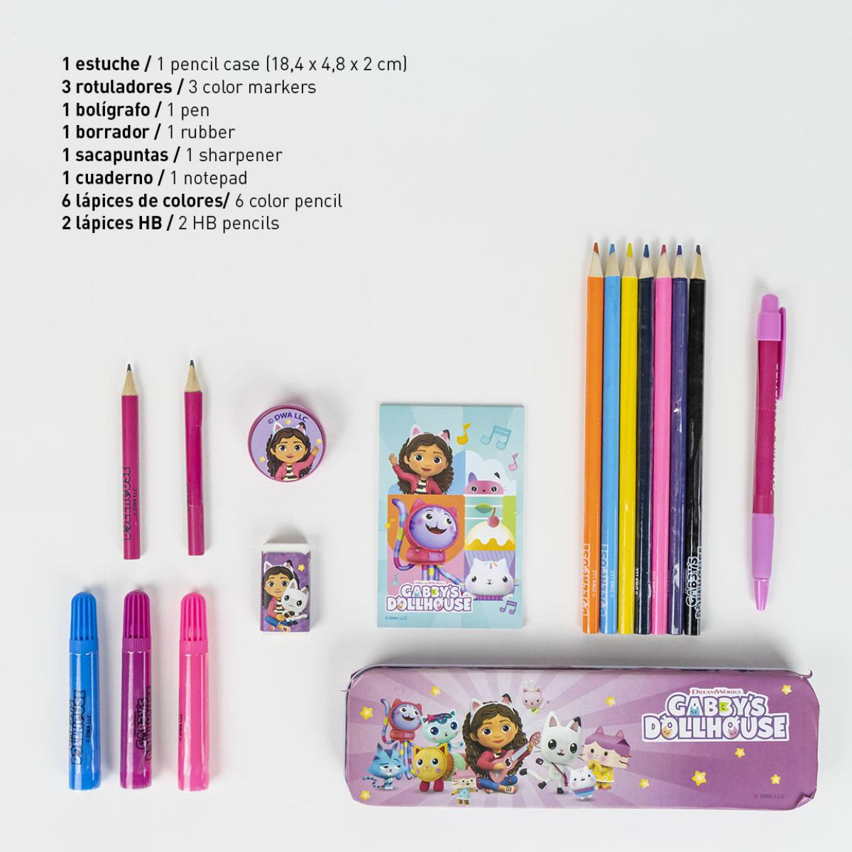 Gabby´s Dollhouse Farbset für Kinder Mal- & Bastelspaß im praktischen Format