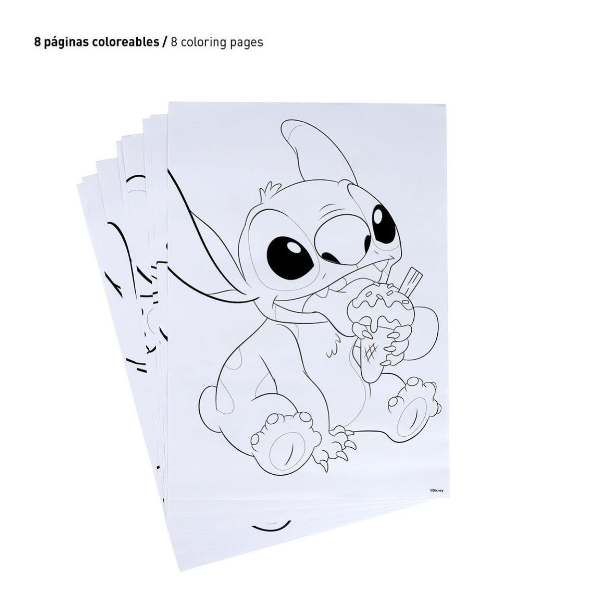 Lilo & Stitch Farbset für Kinder Mal- & Bastelspaß im praktischen Format