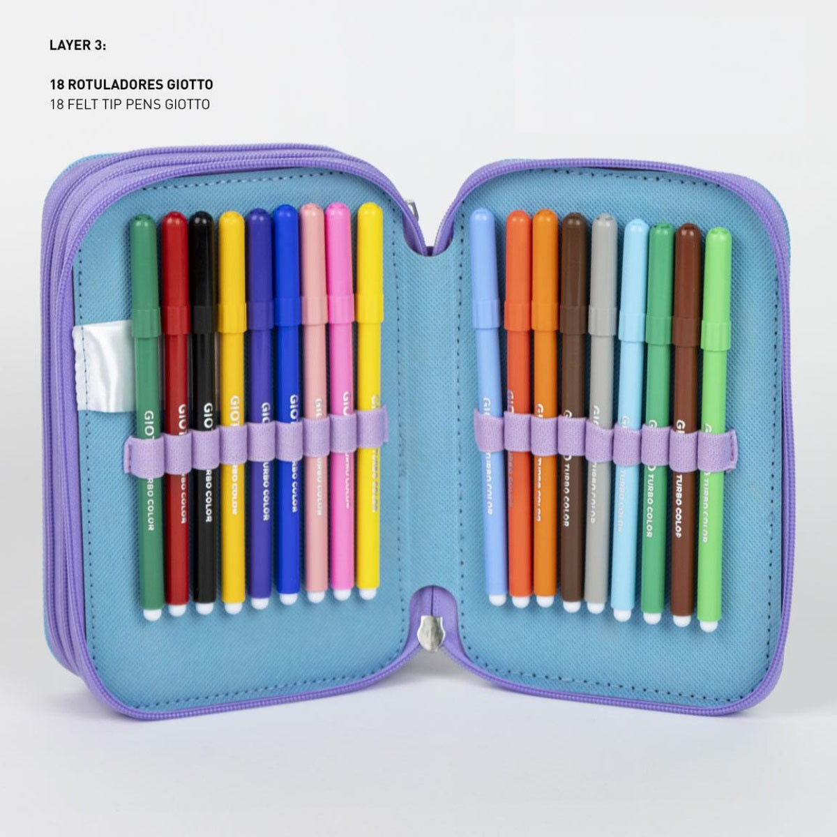 Disney Frozen Giotto Federmappe gefüllt – Schuletui & Stiftebox mit Zubehör für Kinder