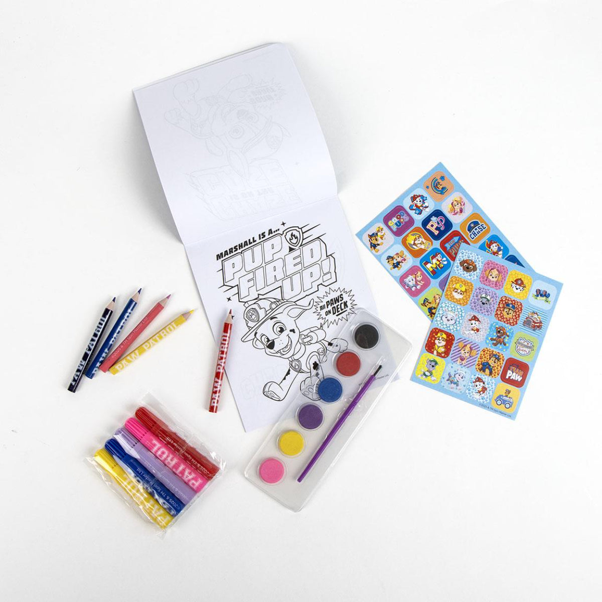 Paw Patrol Ausmal-Rucksack Kreativer Kinderrucksack zum Selbstgestalten