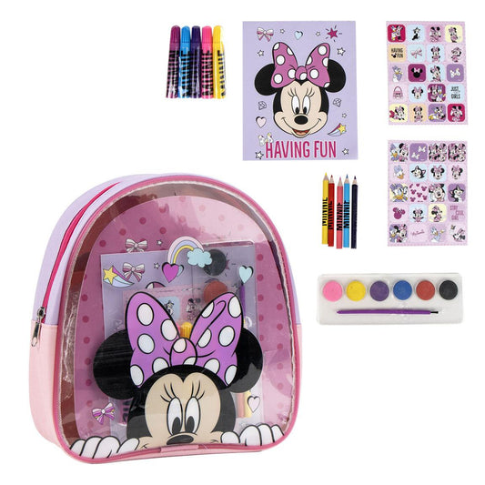 Disney Minnie Mouse Ausmal-Rucksack Kreativer Kinderrucksack zum Selbstgestalten