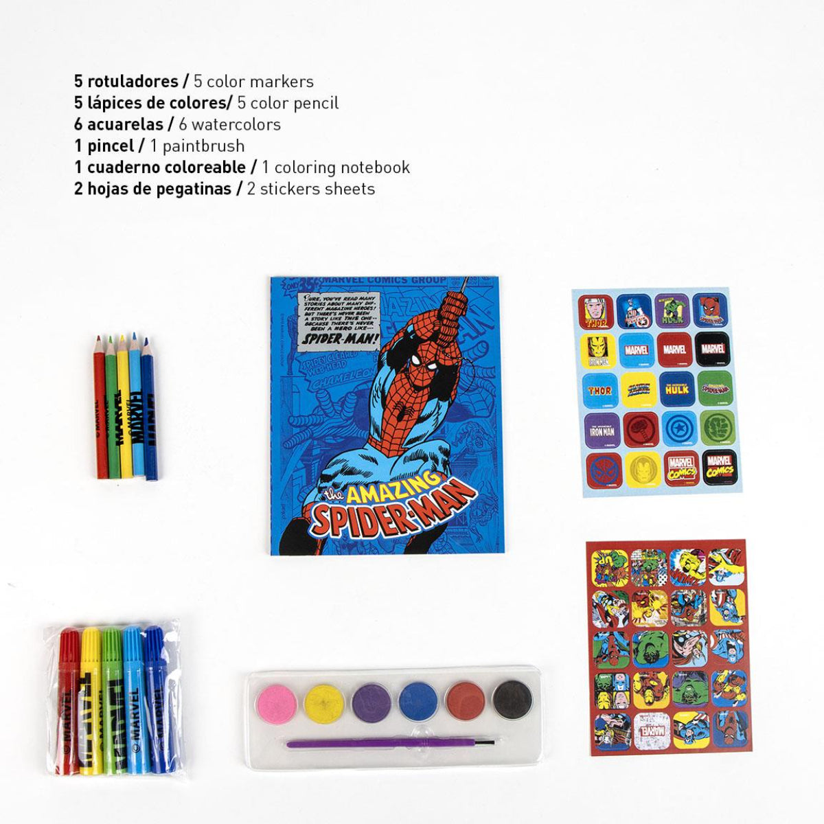 Marvel Spiderman Ausmal-Rucksack – Kreativer Kinderrucksack zum Selbstgestalten
