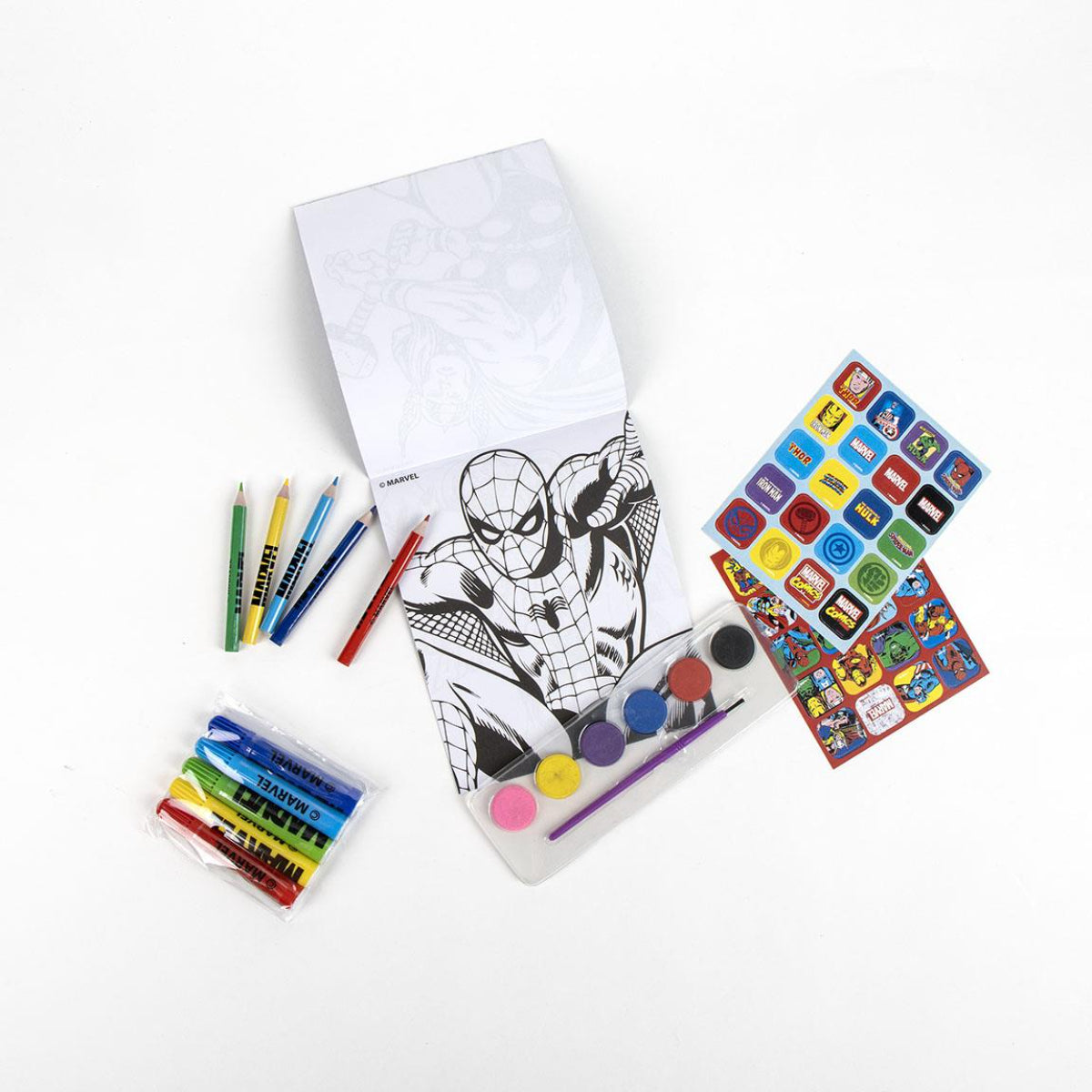 Marvel Spiderman Ausmal-Rucksack – Kreativer Kinderrucksack zum Selbstgestalten
