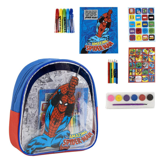 Marvel Spiderman Ausmal-Rucksack – Kreativer Kinderrucksack zum Selbstgestalten