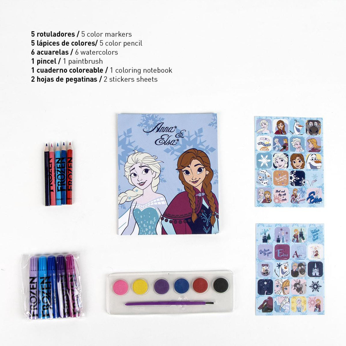 Disney Frozen Ausmal-Rucksack Kreativer Kinderrucksack zum Selbstgestalten