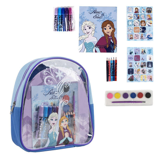 Disney Frozen Ausmal-Rucksack Kreativer Kinderrucksack zum Selbstgestalten