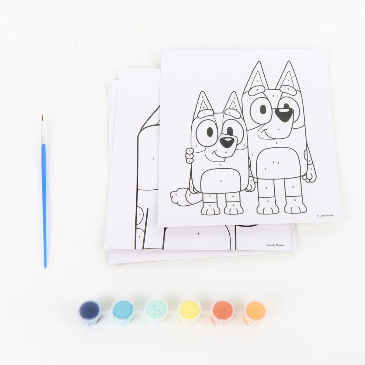 Bluey Malvorlage Schreibwaren-Set – Buntes Stationery Set für Kinder mit Zubehör