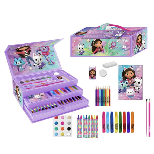 Gabby´s Dollhouse Schreibwaren- & Malset – Farbenfrohes Pastelfarben Set für kleine Künstler