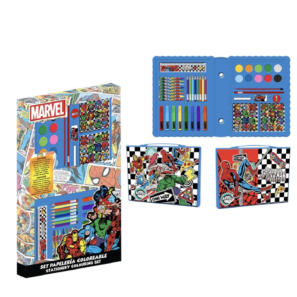 Marvel Kreatives Schreib- und Malset mit Avengers-Motiv zum Ausmalen