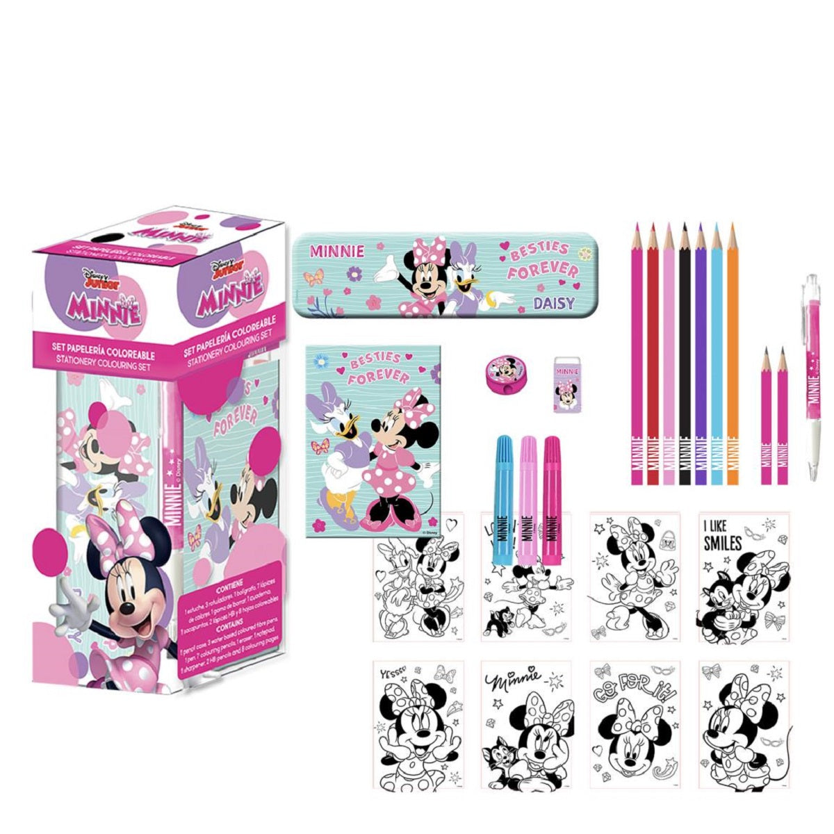 Disney Minnie Kreatives Schreib- und Malset mit Minnie-Motiv zum Ausmalen