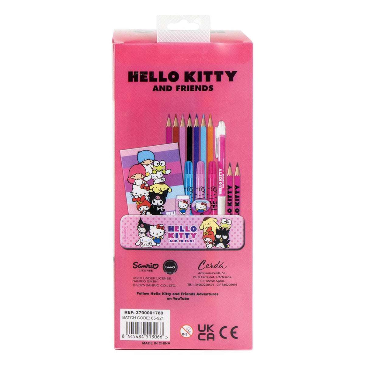 Hello Kitty Mal- und Schreibwaren-Set – Kinder Kreativset mit Zubehör
