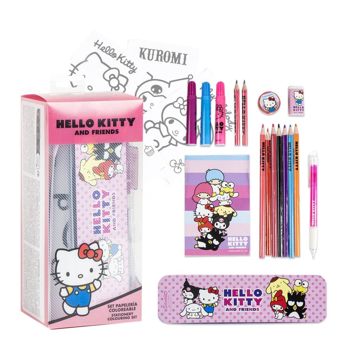 Hello Kitty Mal- und Schreibwaren-Set – Kinder Kreativset mit Zubehör