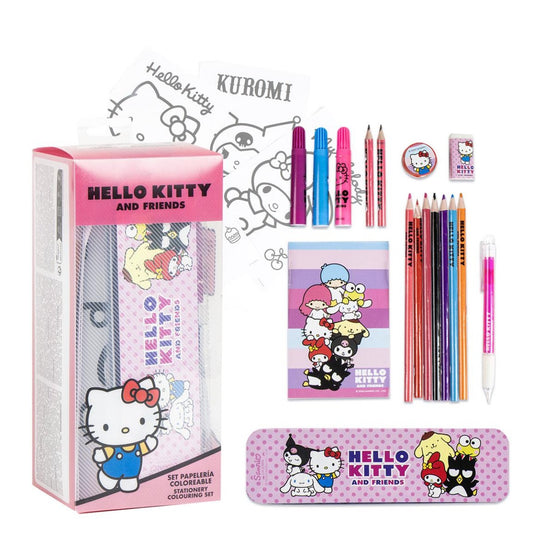 Hello Kitty Mal- und Schreibwaren-Set – Kinder Kreativset mit Zubehör
