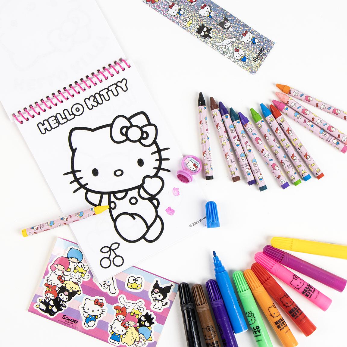 Hello Kitty Coloring Set – Kreativset für Kinder mit Stiften