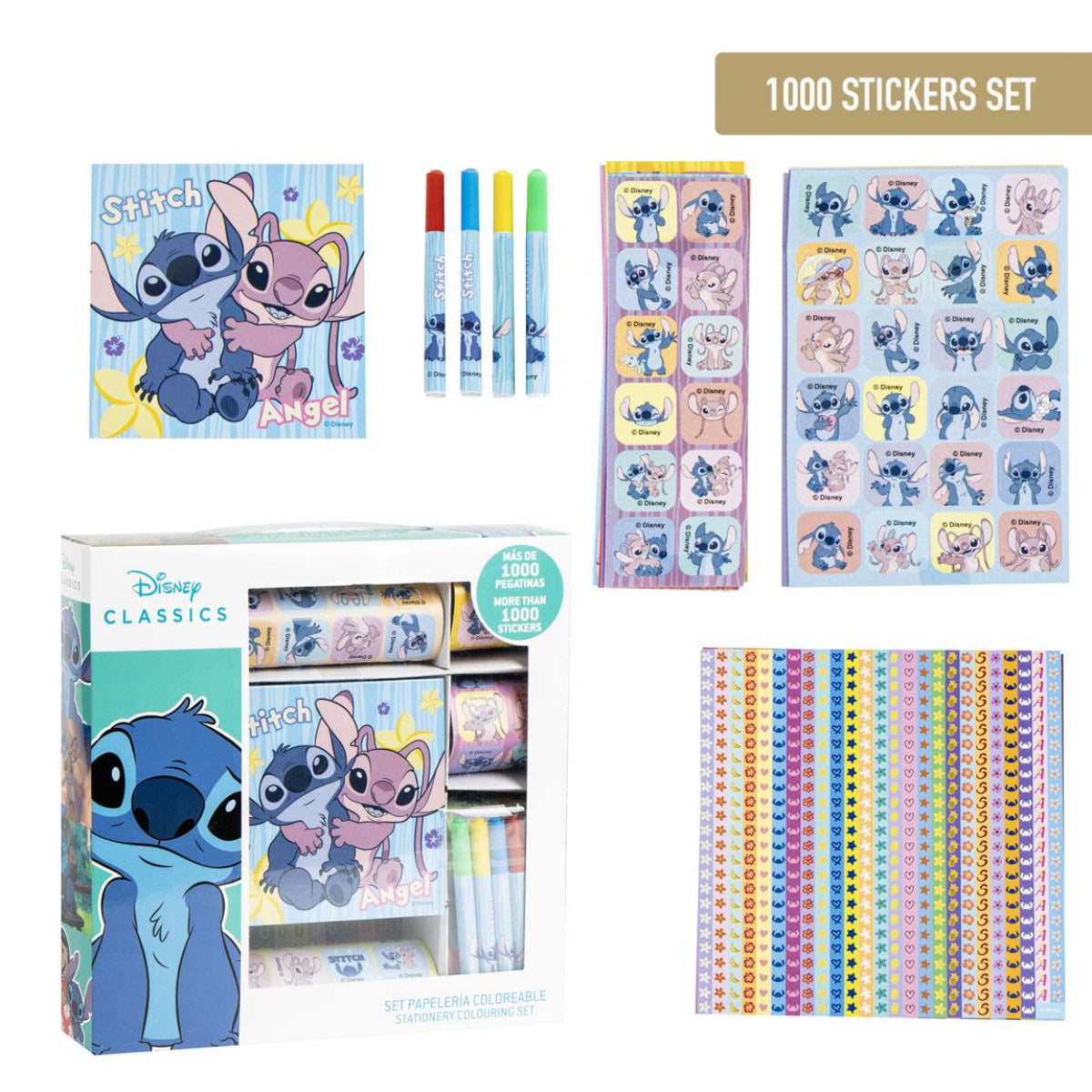 Lilo & Stitch StickerWorld Sticker Pack – Sticker Set & Schreibwaren für Schule & Kreativprojekte