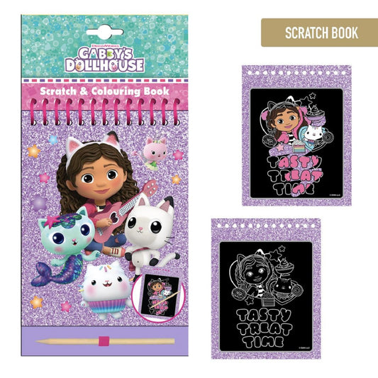 Gabby’s Dollhouse Kreativset Scratch Book Kratzbilder & Zeichenspaß