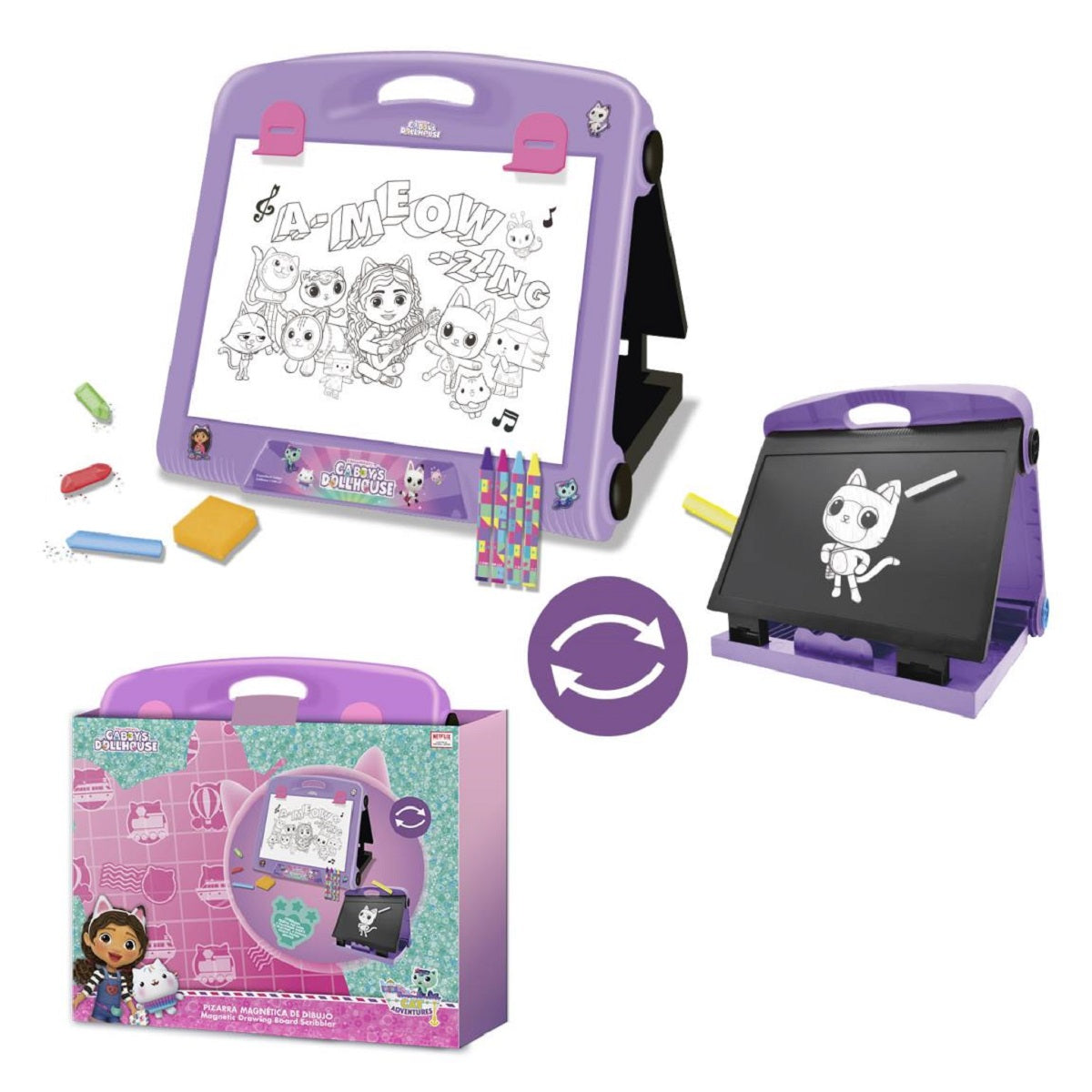 Gabby’s Dollhouse Schreibwaren-Set – Reiseset für Kinder mit Stiften & Zubehör