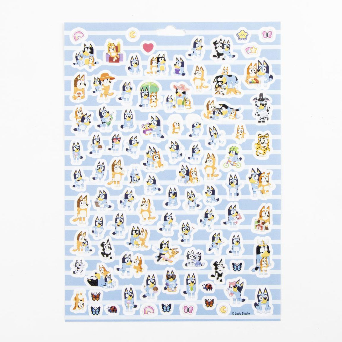 Bluey Sticker-Set für Kinder – 300 Teilig Bunte Aufkleber zum Basteln & Dekorieren