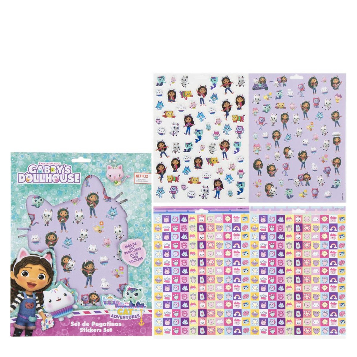 Gabby’s Dollhouse Sticker-Set für Kinder 300+ Aufkleber zum Basteln & Spielen