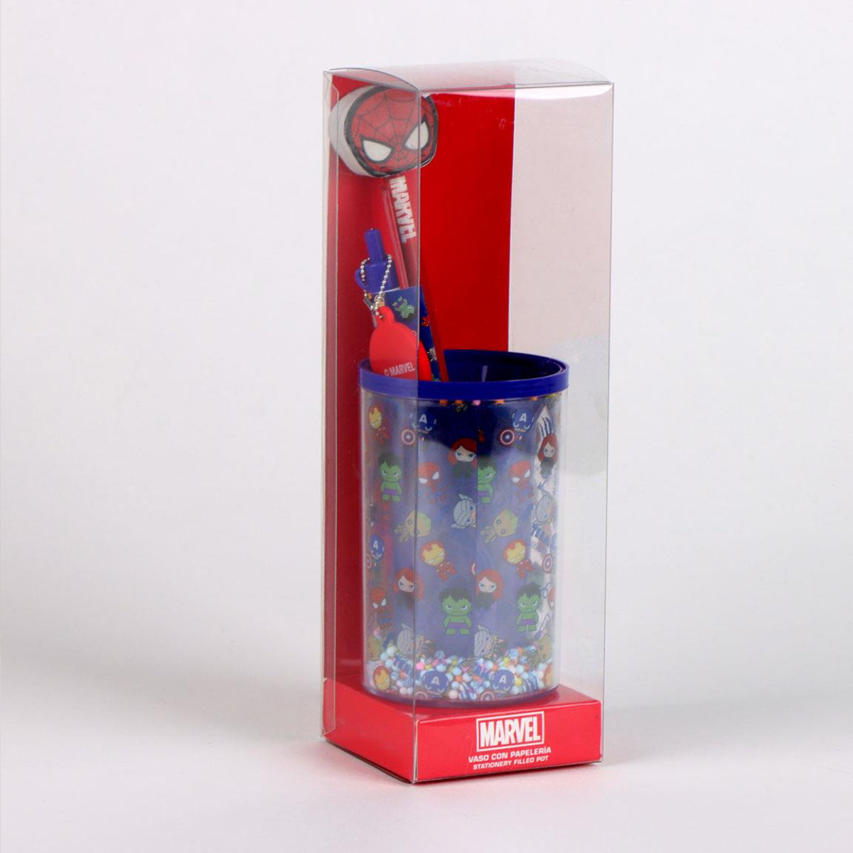 Spiderman Avengers Schreibwaren-Set mit Stiftehalter Kinder Schreibset