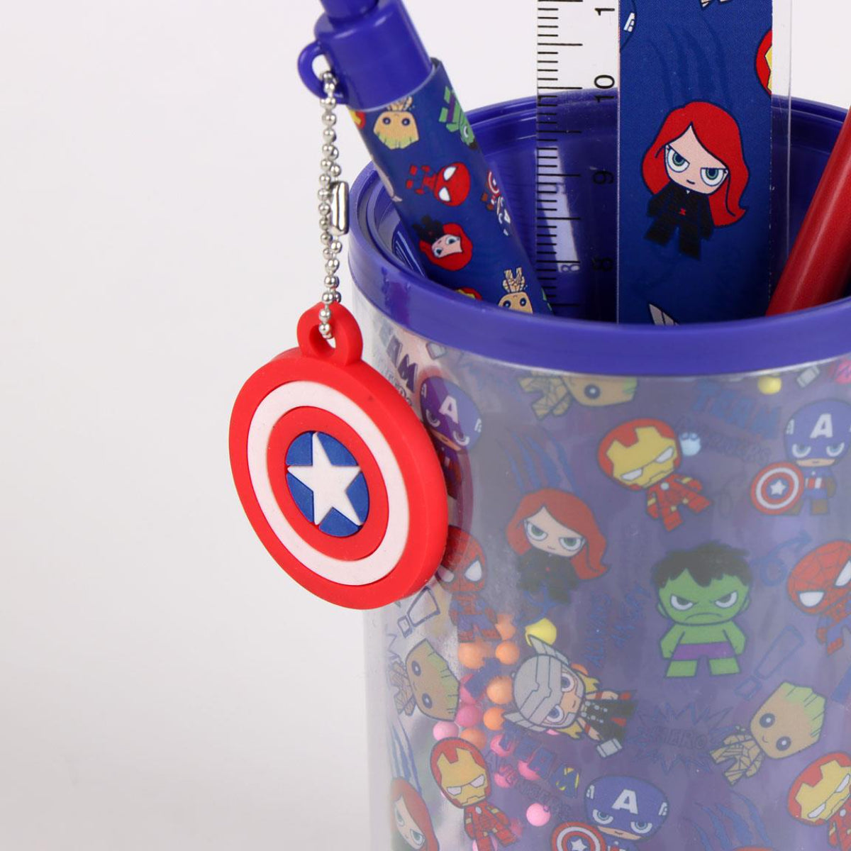 Spiderman Avengers Schreibwaren-Set mit Stiftehalter Kinder Schreibset
