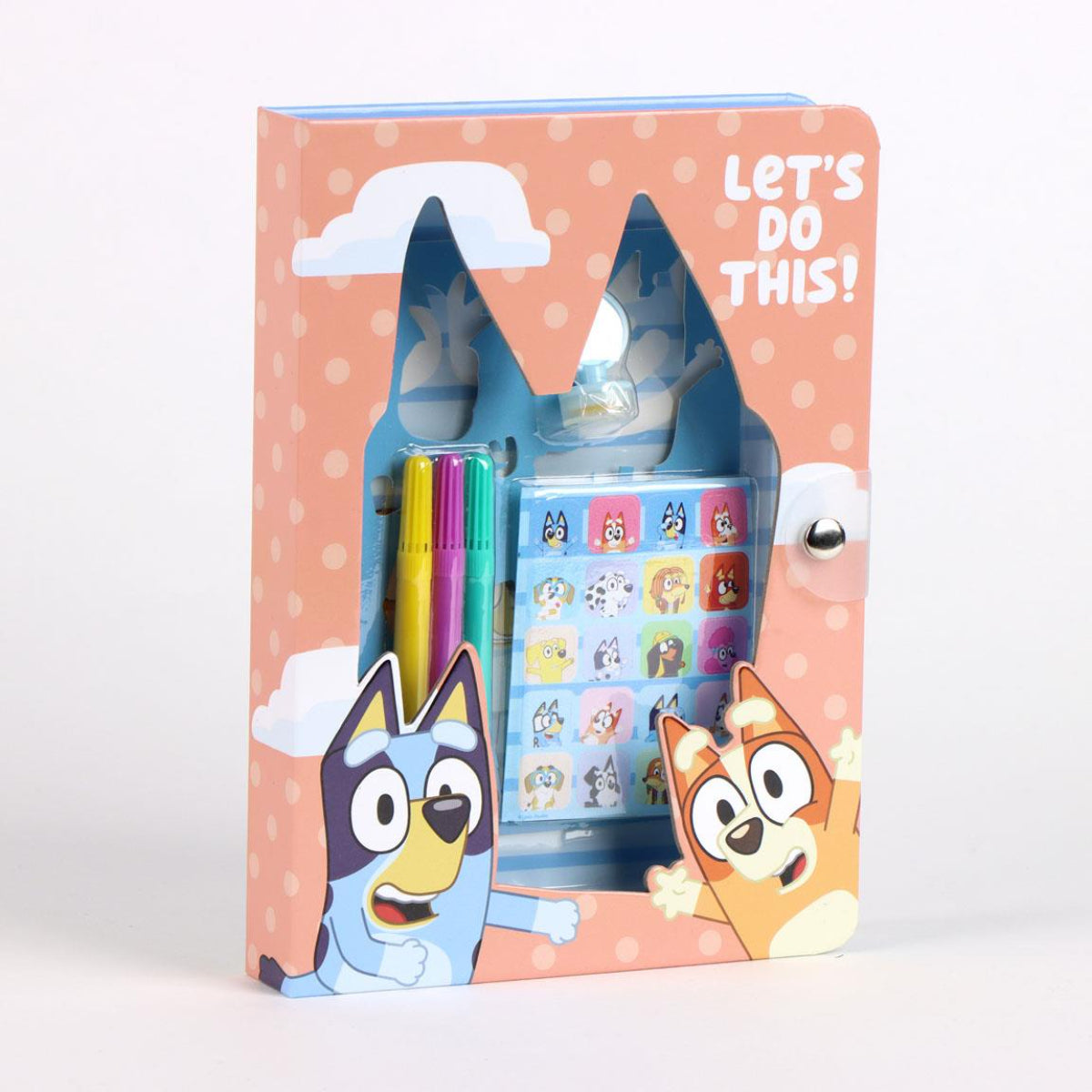 Bluey Notizbuch-Set für Kinder inkl. Stifte & Sticker – Schreibwaren-Set