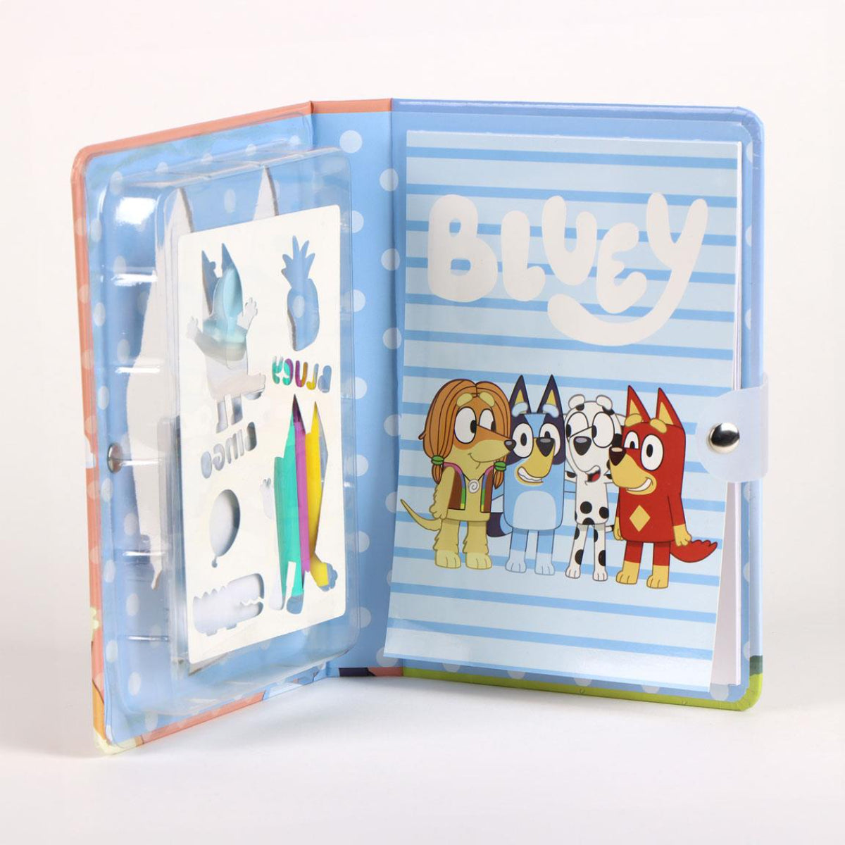 Bluey Notizbuch-Set für Kinder inkl. Stifte & Sticker – Schreibwaren-Set