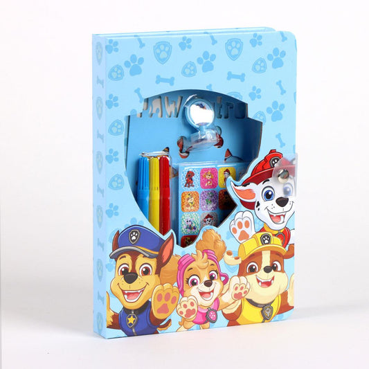 Paw Patrol Notizbuch-Set für Kinder Schreibwaren mit Stickern & Stiften