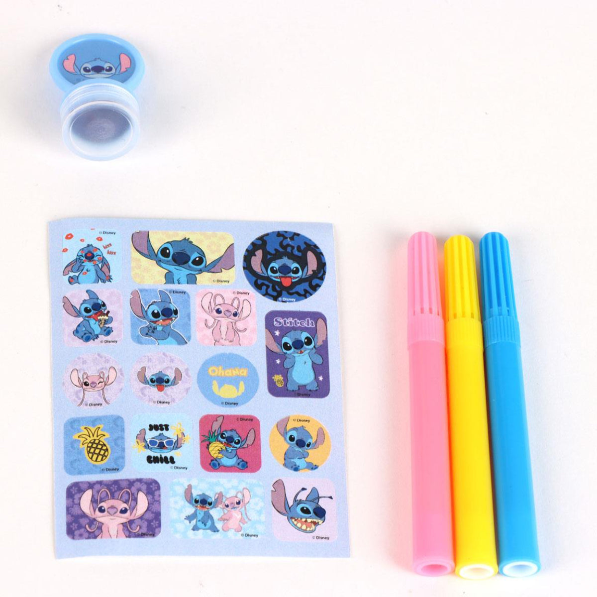 Disney Stitch Notizbuch-Set für Kinder – Schreibwaren mit Stickern & Stiften