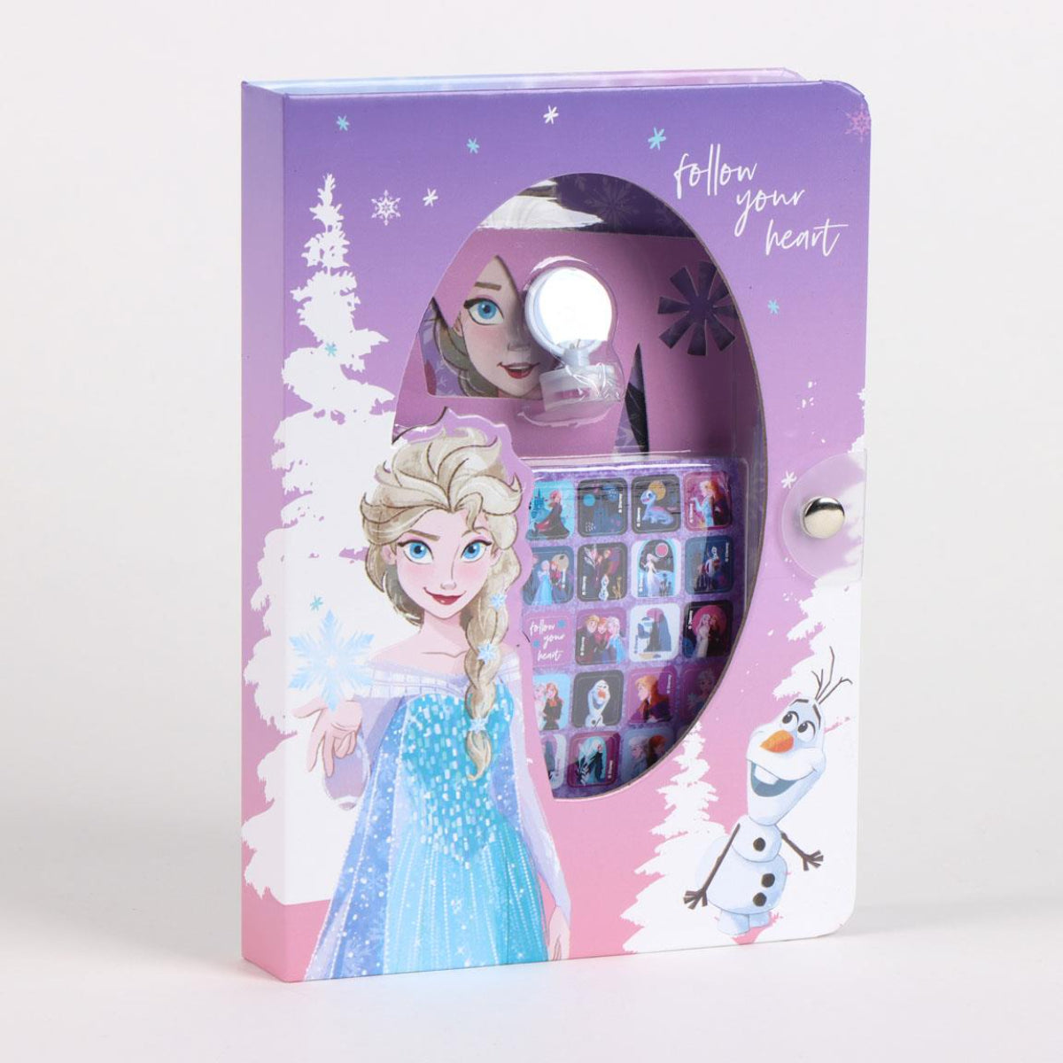 Disney Frozen Schreibset – Kinder Notizbuch inkl. Aufkleber & Stifte