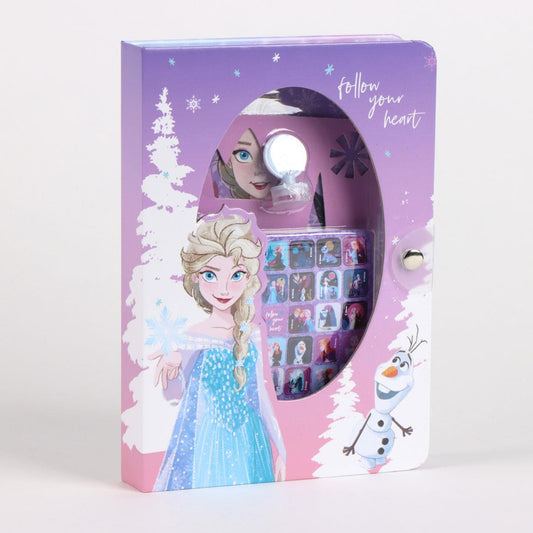Disney Frozen Schreibset – Kinder Notizbuch inkl. Aufkleber & Stifte