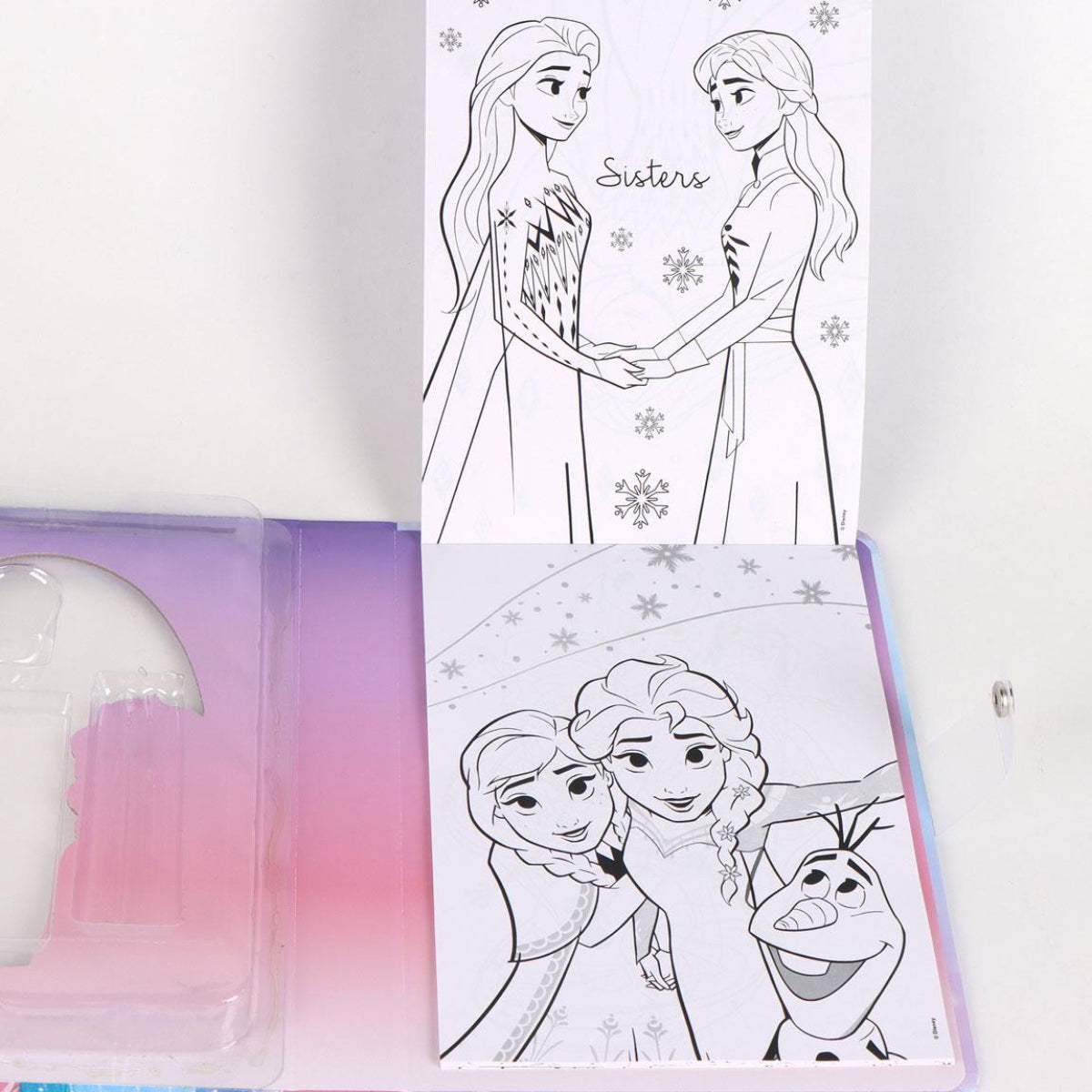 Disney Frozen Schreibset – Kinder Notizbuch inkl. Aufkleber & Stifte