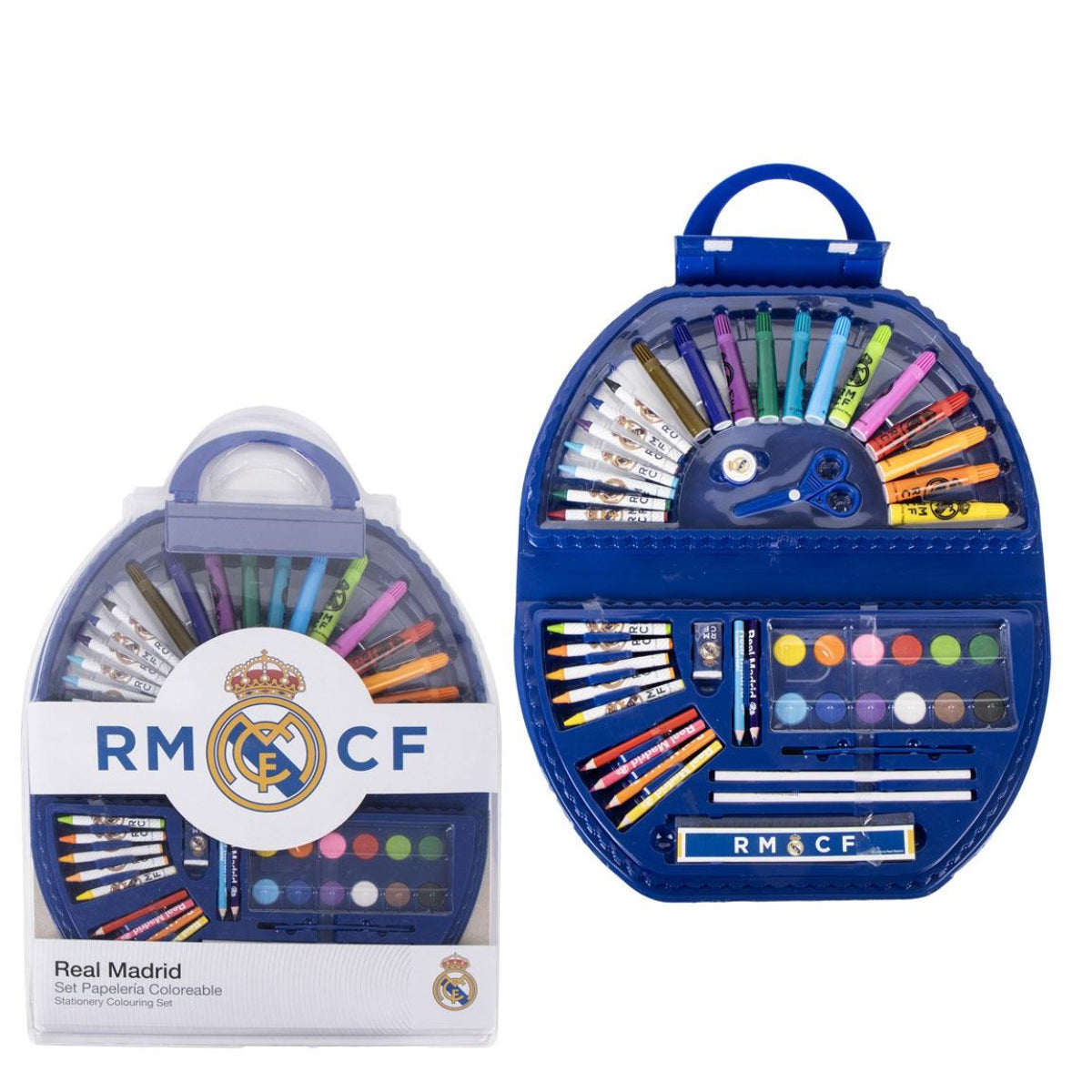 Real Madrid Kreativset mit 50 Teilen Malkoffer für Schule & Zuhause