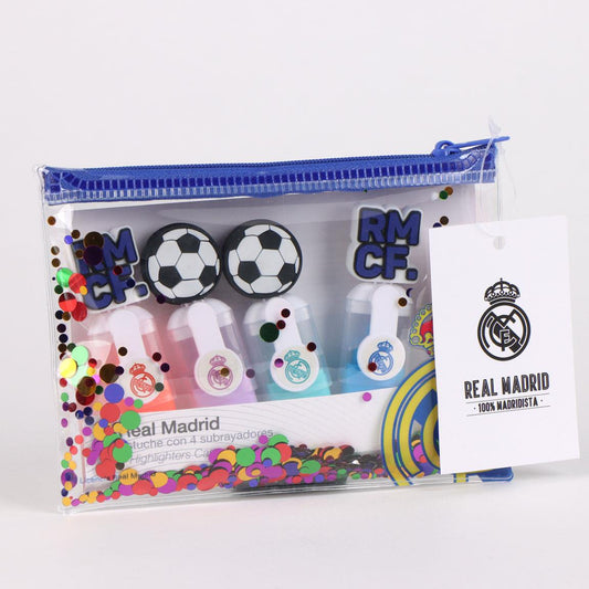 Real Madrid Textmarker-Set – Fluoreszierende Marker für Schule & Büro